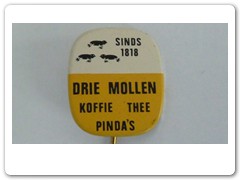 Drie Mollen - geel-wit