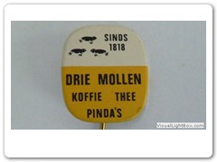 Drie Mollen - geel-wit